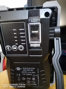 Töövalgusti LED RUFUS 3010 MA laetav/Bluetooth (3 foto / 3)