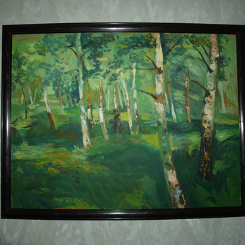 Autori töö. Õlimaal 70 x 55.