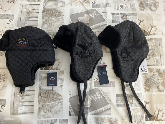 Шапки ушанки Armani,Calvin,Paul Shark