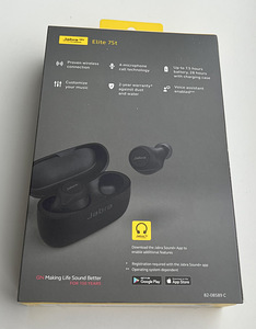 Jabra Elite 75t Wireless Black/Titanium Black/Gold Beige (2 фото из 6)