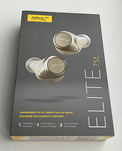 Jabra Elite 75t Wireless Black/Titanium Black/Gold Beige (5 фото из 6)