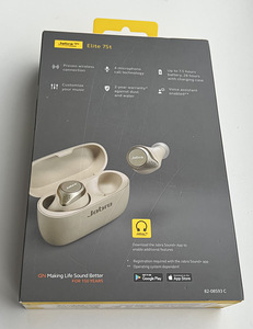 Jabra Elite 75t Wireless Black/Titanium Black/Gold Beige (6 фото из 6)