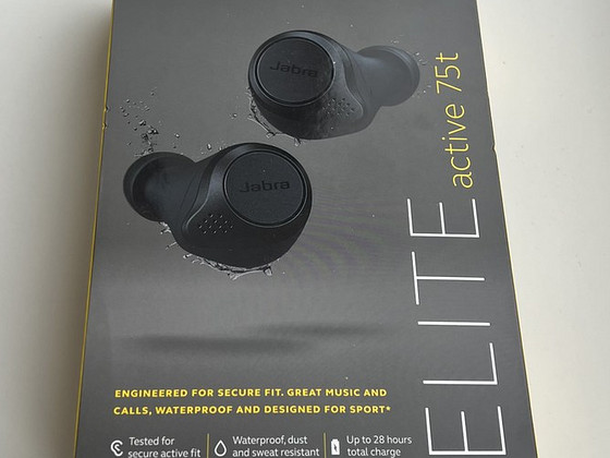 Jabra Elite Active 75t Wireless Charging Enabled Grey/Navy