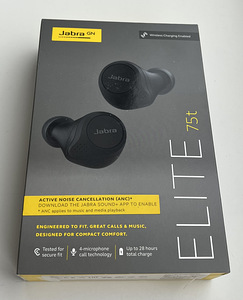 Jabra Elite 75t Wireless Charging Enabled Black (1 фото из 2)