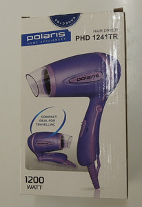 Электрический фен Polaris PHD 1241TR + инструкция + коробка (1 фото из 4)
