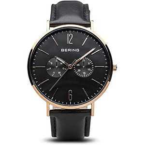 Золотые-черные мужские часы Bering (2 фото из 4)