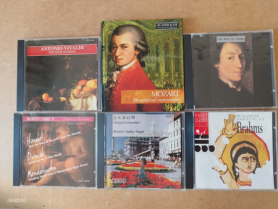 CD диски с классич. музыкой 6 шт по 5 Евро + 18 шт по 5 Евро