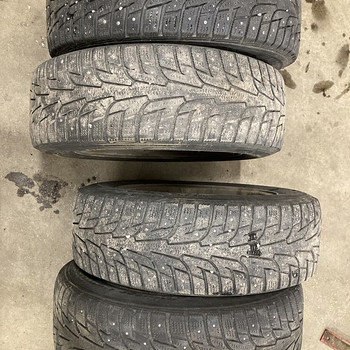 Шипованные шины hankook 15/185/65 (4шт)