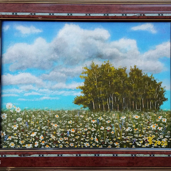 Картина "Облака" масло, холст 40*50