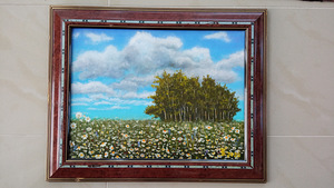 Glezna "Mākoņi" eļļa, audekls 40*50 (2 foto no 2)