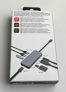 Unisynk 1 TO 8 USB-C Docking Hub , Space Gray / Silver (2 foto / 4)