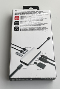 Unisynk 1 TO 8 USB-C Docking Hub , Space Gray / Silver (4 foto / 4)