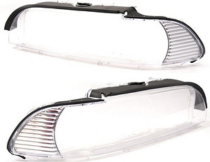 Стекло на фары DJ, TYC original, BMW E39 2001 -2003 (1 фото из 4)