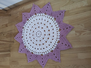 Heegeldatud vaibake läbimõõt 90cm (1 foto / 2)