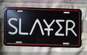 Автомобильный номер США с логотипом Slayer (1 фото из 2)