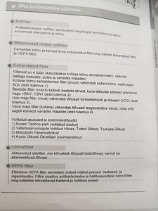 Õhupuhastaja 4-astm. filtreerimissüsteemiga COWAY AP-1007EH (5 foto / 5)