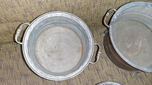 Vanaaegne köögipottide komplekt (5 foto / 10)