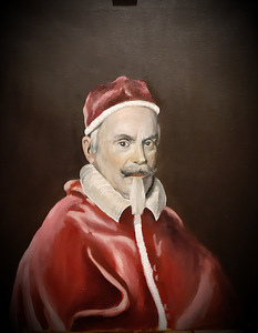 Maali koopia,, paavst Clement X, Battista Gaulli (1 foto / 2)
