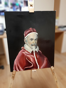 Maali koopia,, paavst Clement X, Battista Gaulli (2 foto / 2)