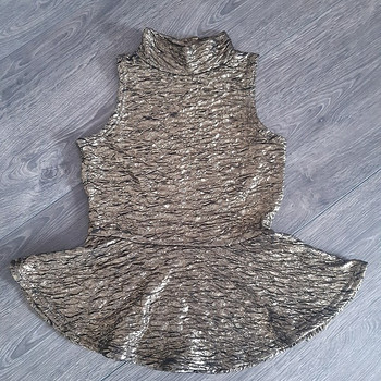 UUS!Kuldne pidulik pluus
