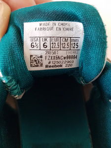 Детские кроссовки reebok, размер 22,5 (3 фото из 3)