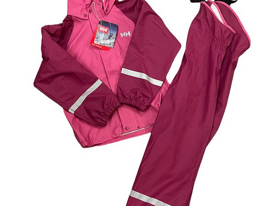 Uus HellyHansen vaarika roosa vihmakomplekt voodrita s134
