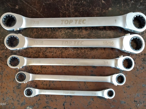 Дюймовые ключи Toptec накидные