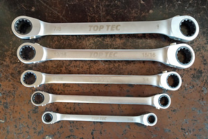 Дюймовые ключи Toptec накидные (1 фото из 1)