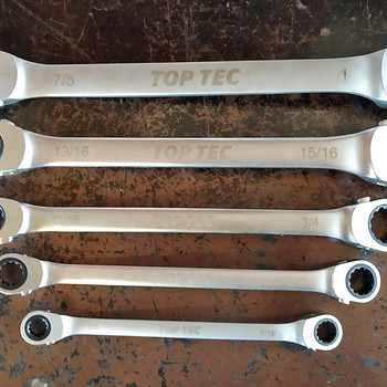 Дюймовые ключи Toptec накидные