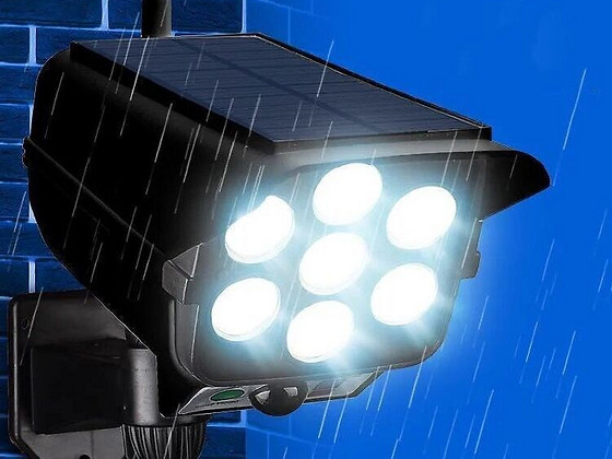 LED liikumisanduriga päikesepatareil õuelamp + pult
