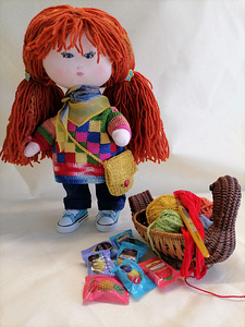 Ручная работа. Игровая кукла для девочек 6-12 лет. (2 фото из 6)