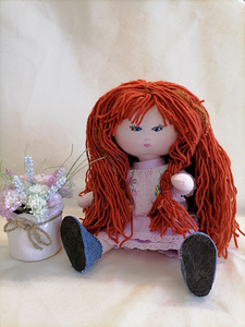 Ручная работа. Игровая кукла для девочек 6-12 лет. (3 фото из 6)