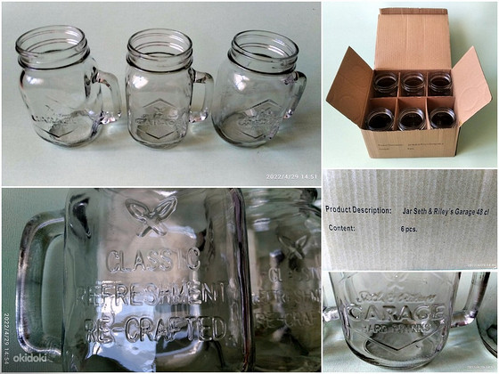 JAR SETH & RILEY´S GARAGE kruusid 0,48 cl