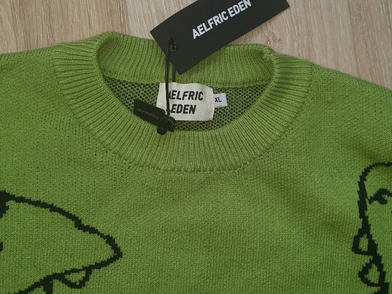 Aelfric Eden Dinosaur Cartoon Pattern Knit Sweater