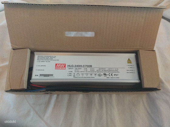 LED Driver Trafo Mean Well HLG-240H-C700B 250W