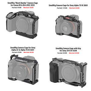 Foto Video UUED tarvikud SMALLRIG, SONY, CANON, NIKON, BMPCC (5 foto / 7)