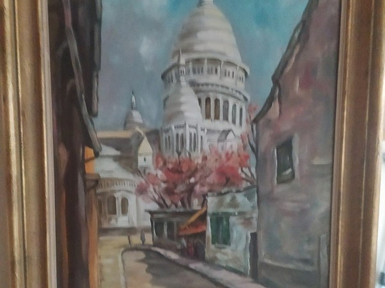 Картина маслом Париж 1952