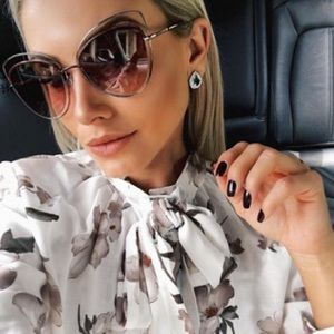Солнцезащитные очки «кошачий глаз» mARC JACOBS 56 мм (2 фото из 2)