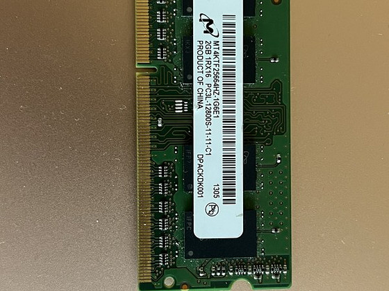 Mälu 2gb 1rx16 pc3l-12800s