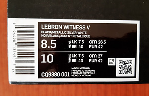 LeBron Witness V korvpallijalats, suurus 42 (2 foto / 2)