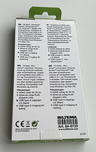 Biltema USB Type C hub with HDMI, RJ45 USB-A and USB-C ports (2 foto / 3)