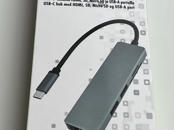 Biltema USB Type C hub with HDMI, SD, Micro SD and USB-A