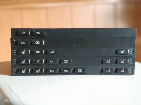 E39 E38 панель центральной консоли ASC DSC PDC EDC массаж