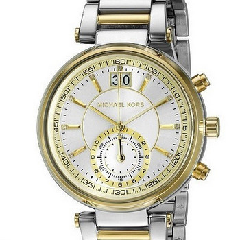 Michael Kors Sawyer Two Tone Watch MK6225