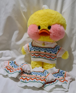 Riided Duck LaLafanfan 30cm kampsun, kleit, komplektid (5 foto / 10)