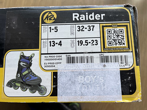 Роликовые коньки K2 Raider Size 32-37 (3 фото из 3)