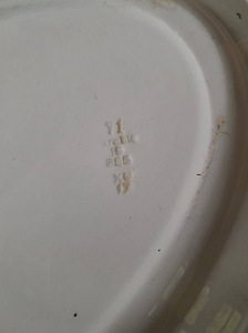 Vanaaegne suur ovaalne vaagen (2 foto / 2)