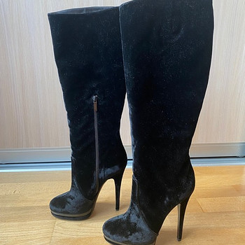 Сапоги черные Casadei
