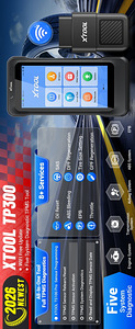 Тестер протектора,давления шинах,XTOOL TP300,TPMS, тормозной (6 фото из 10)