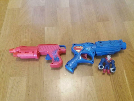 Supermani täpsuslaskmismäng + Nerfi püstol
